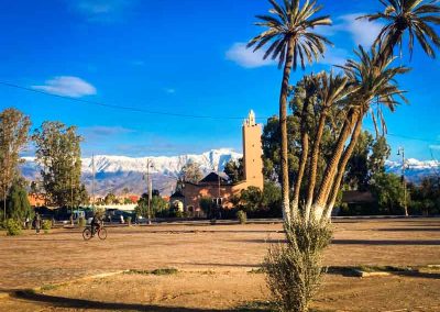 La chaîne du Haut Atlas enneigée: Marrakech? Non, Taroudant...